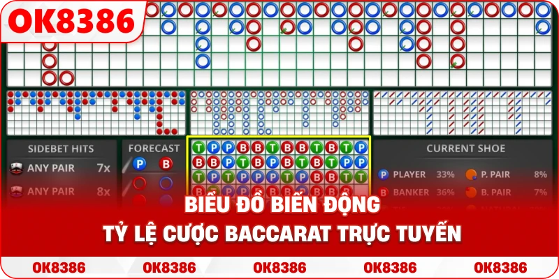 Hình ảnh minh họa biểu đồ biến động tỷ lệ cược Baccarat trực tuyến Hình ảnh minh họa biểu đồ biến động tỷ lệ cược Baccarat trực tuyến